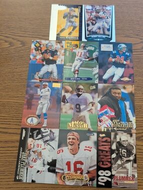 Vintage Football Trading Card Lot - 90's QB's
